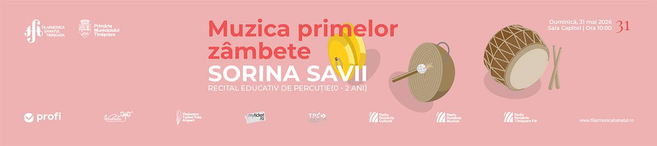 RECITAL EDUCATIV PERCUȚIE | 0-2 ani | Sorina Savii