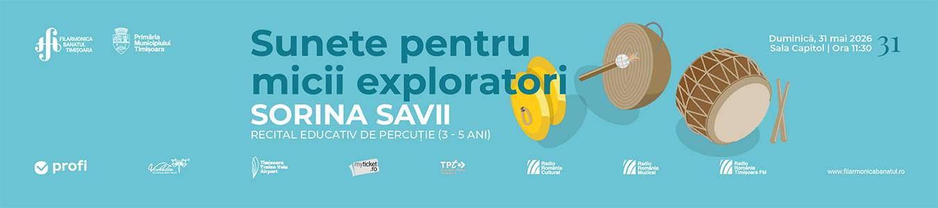 RECITAL EDUCATIV PERCUȚIE | 3-5 ani | Sorina Savii