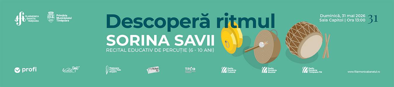 RECITAL EDUCATIV PERCUȚIE | 6-10 ani | Sorina Savii