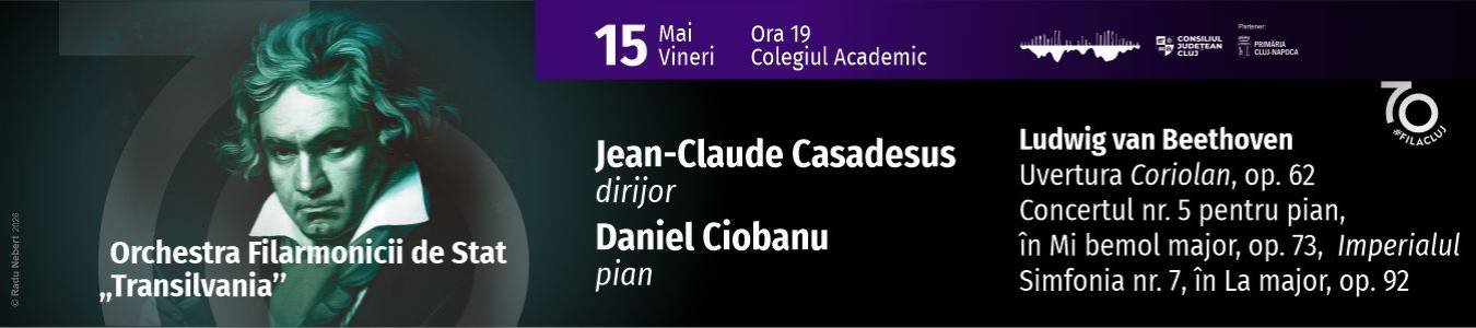 Concert simfonic extraordinar – dirijor Jean-Claude Casadesus
