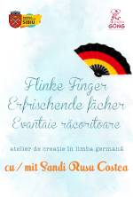 Kreativ Workshop „Flinke Finger” – Erfrischende fächer Atelierul de creație „Flinke Finger” – Evantaie răcoritoare