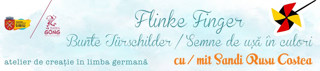 Kreativ Workshop „Flinke Finger” – Bunte Türschilder / Atelierul de creație „Flinke Finger” – Semne de ușă în culori 