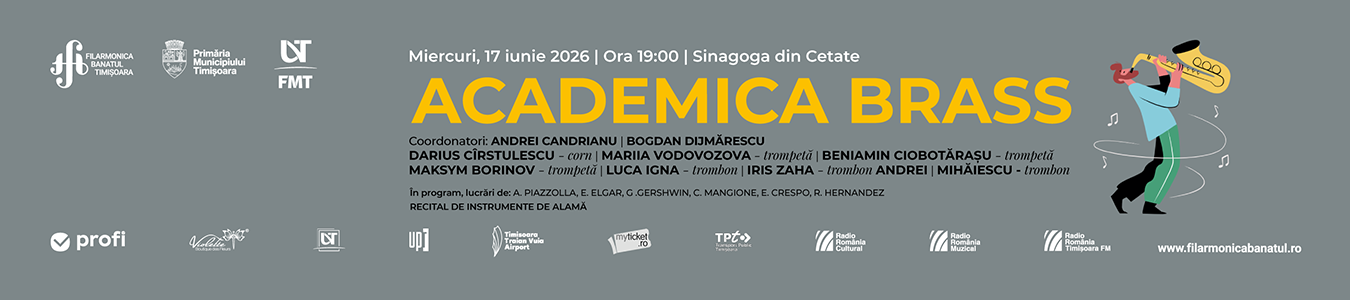 Academica Brass | Recital de instrumente de alamă | Coordonatori: ANDREI CANDRIANU, BOGDAN DIJMĂRESCU