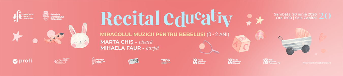 MIRACOLUL MUZICII PENTRU BEBELUȘI | Recital educativ (0-2 ani) | Marta Chiș – vioară, Mihaela Faur – harpă