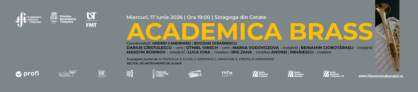 Academica Brass | Recital de instrumente de alamă | Coordonatori: ANDREI CANDRIANU, BOGDAN DIJMĂRESCU