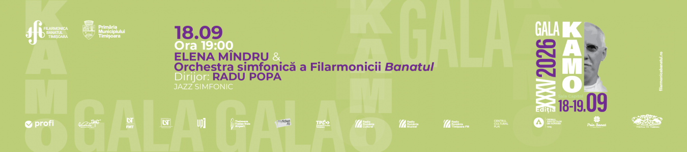 ELENA MÎNDRU & Orchestra simfonică a Filarmonicii Banatul Timișoara | Concert de jazz simfonic| Dirijor: RADU POPA