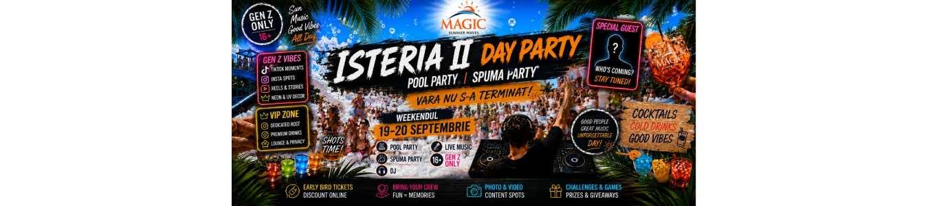 Isteria II: Day Party.Pool Party. Gen Z Only.
