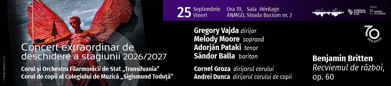 Concert extraordinar de deschidere a stagiunii 2026/2027
