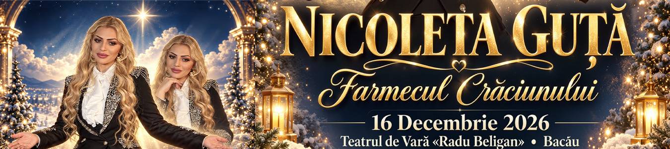 Farmecul Crăciunului” – Concert extraordinar de Crăciun | Nicoleta Guță