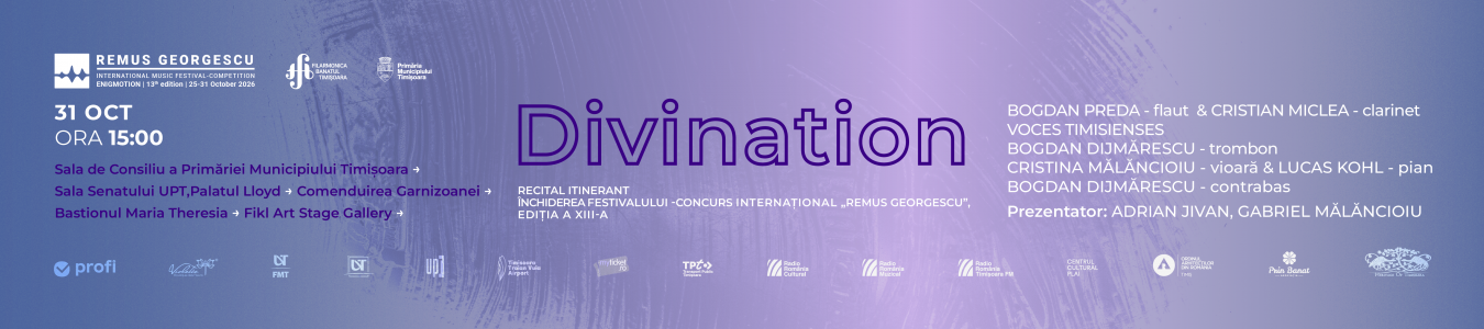 RECITAL ITINERANT | Închiderea Festivalului-Concurs Internațional „Remus Georgescu”