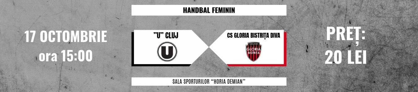 Handbal Feminin : U Cluj-Napoca vs CS GLORIA BISTRITA DIVA