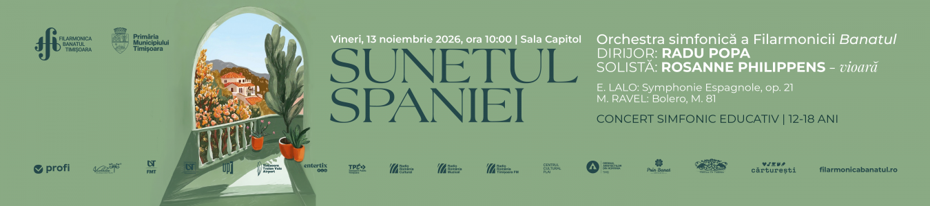 SUNETUL SPANIEI | CONCERT SIMFONIC EDUCATIV (12–18 ANI)